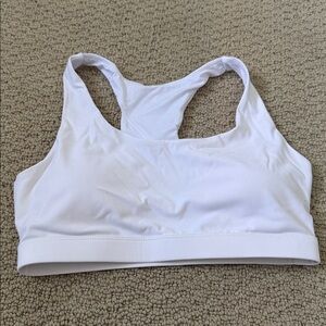 White Sports Bra